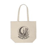 Logo Canvas Shopping Tote- LG